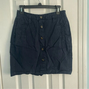 Old Navy Navy Blue Button Down Skirt Size 4